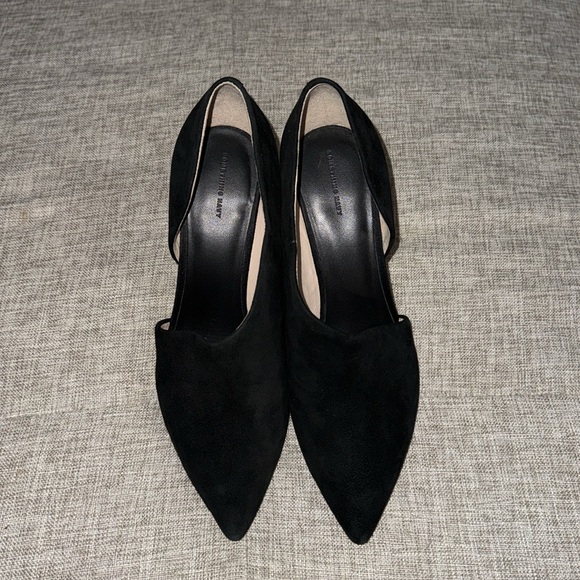 Black Suede Dina Pumps by Something Navy - Picture 2 of 4